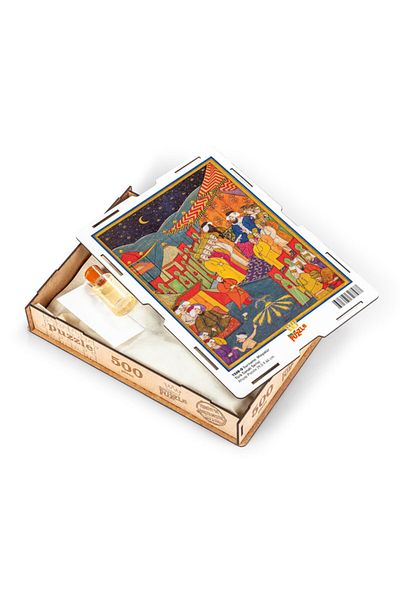 King Of Puzzle Surname - Miniature Wooden Puzzle 500 Pieces (ts08-d)