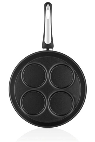 papilla Köfte Tavası 4 Gözlü Xl Pankek Yumurta Ve Hamur Işi Kızartma Tava 28cm - Kinox Mutfak