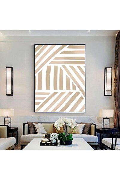 Markazip Gümüş Metal Çerçeveli Kanvas Tablo 70x100cm Lk105-g