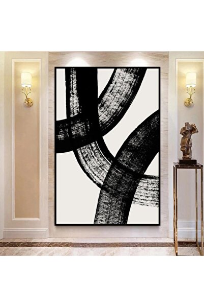 Markazip Siyah Metal Çerçeveli Kanvas Tablo 70x100cm Lk103-k-s