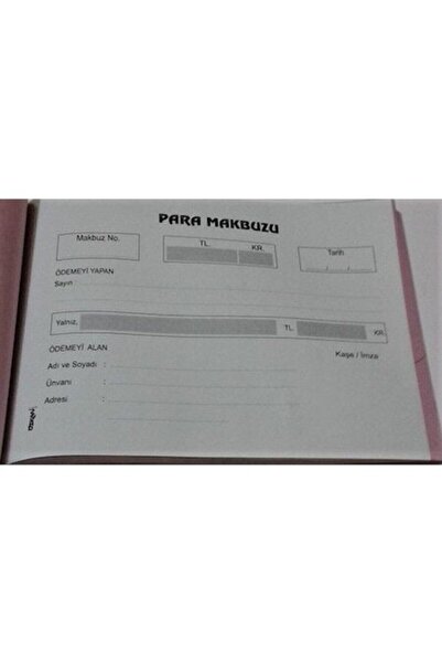 ÖZKAN Para Makbuzu No 3 Otokopili 50X3 Nüsha 6 lı Paket