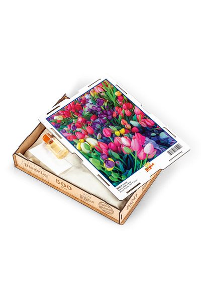 King Of Puzzle Tulips Wooden Puzzle 500 Pieces (bc02-d)