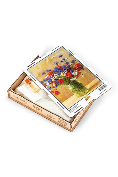 King Of Puzzle Flowers in a Vase Wooden Puzzle 500 Pieces (bc08-d)