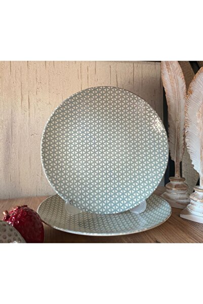 ZAGİ HOME Dijital Baskı 2'lı Servis Tabağı 25 Cm