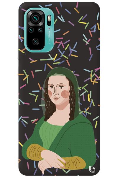 WANNA PROTECT Xiaomi Redmi Note 10 Black Color Mona Lisa Silicone Phone Case ...