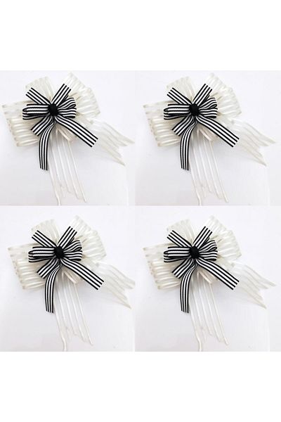 Lora Davet Gift Boxes Gift Packages Bow Flower Ornament (4 Pieces) Multicolored - 49648