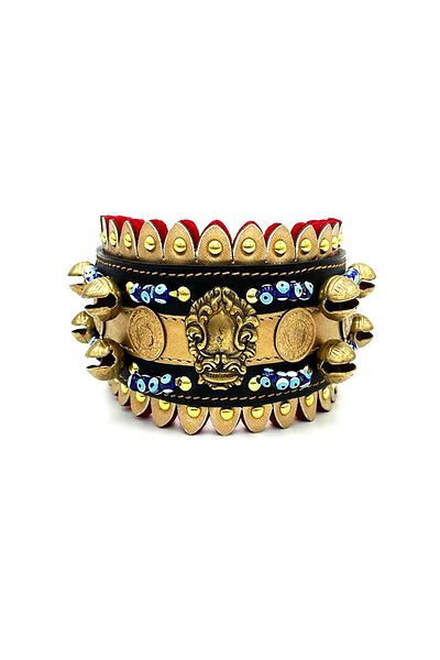 Tasma Market Yellow 10-Bell Soft Textured Dog Collar Dog Collar