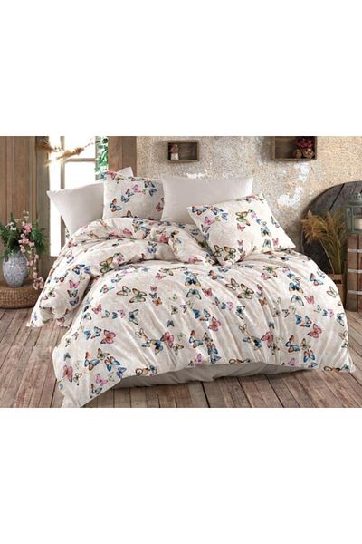 üntaş Set cuvertură de pilota din bumbac cu model cu fluturi Life Series 160x220