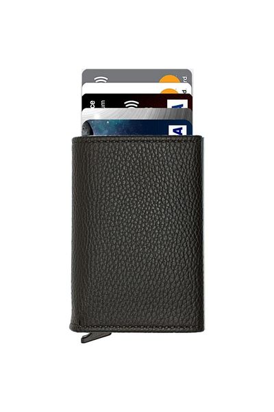 MKM MAN Plaid Automatic Card Holder Wallet