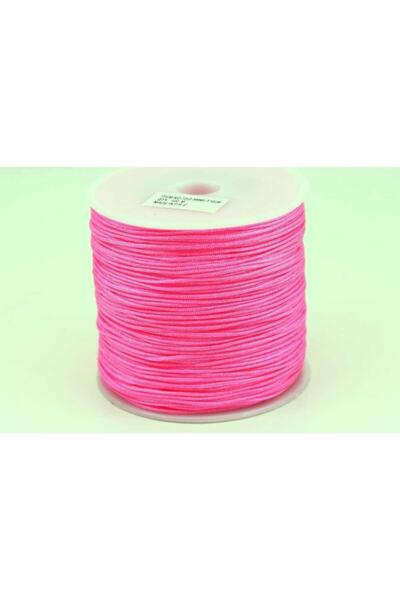 yfhobi 10 Metre - 0.80 Mm, Bileklik Ipi, Fosfor Pembe Renkli, Paraşüt Ipi, Ko...