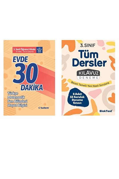 Tudem Yayınları 3. Sınıf Evde 30 Dakika + Bloktest 4+4 Deneme