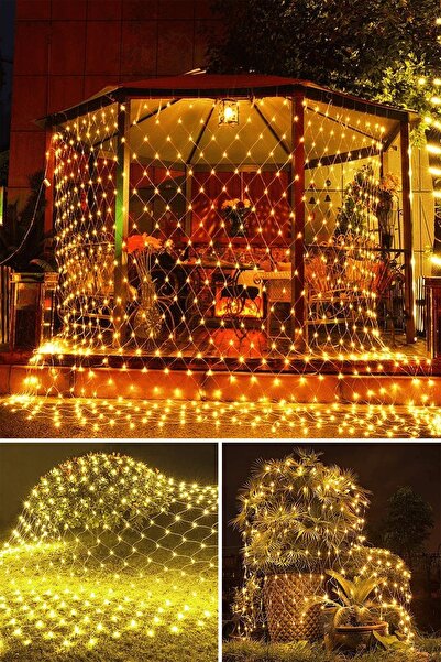 Trendpoint 320 Ledli 3x2 Metre Animasyonlu Ağ Perde Led Fişli Eklenebilir Mod...