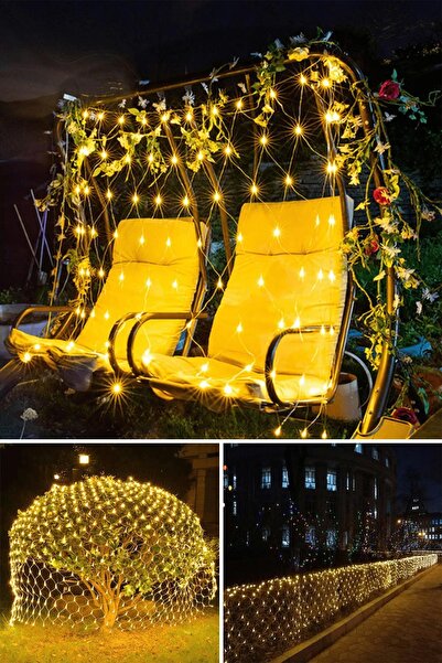Trendpoint 320 Ledli 3x2 Metre Animasyonlu Ağ Perde Led Fişli Eklenebilir Modlu Yılbaşı Süsleme