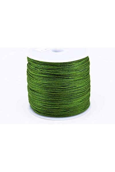 yfhobi 10 Metre - 0.80 Mm, Bileklik Ipi, Haki Yeşil Renkli, Paraşüt Ipi, Kod-214