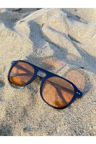 LOOKUP Unisex Orange Glass Round Sunglasses Zvhru-2151