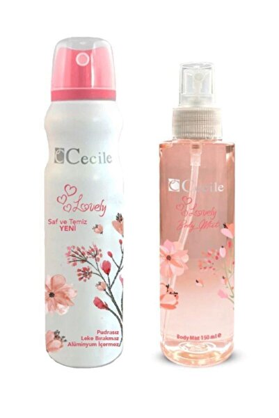 Cecile Lovely Deodorant Ve Bodt Mist Set