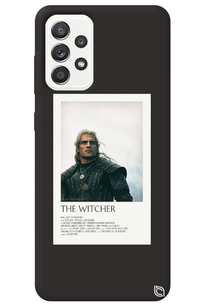 WANNA PROTECT Samsung Galax A72 Black Color the Witcher Velvet Patterned Sili...