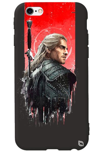 WANNA PROTECT iPhone 6 6S Black Color the Witcher Velvet Patterned Silicone P...