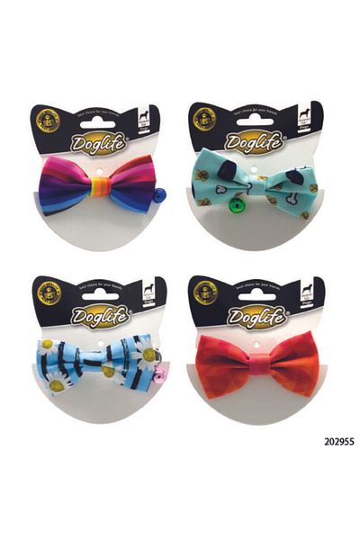 Doglife Neck Collar for Dogs with Bow Tie and Bell