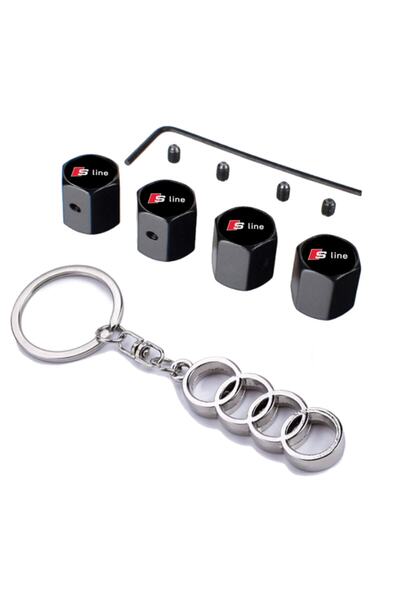 GARDENAUTO Audi A6 Sw S Line - مع شعار، غطاء صمام أليان، آمن ومضاد للسرقة، وس...