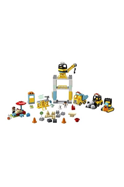 LEGO دوبلو رافعة برجية وبناء 10933 لعبة بناء للأطفال، (123 قطعة)