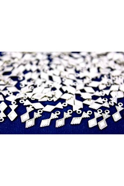 yfhobi 20 Adet- 4x13 Mm Baklava Desenli Pul, Takı Malzemesi, Metal Pul, Nikel...