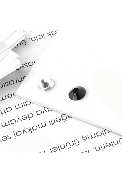 TakıConcept 2 Adet Deliksiz Mıknatıslı Tek Taş Küpe