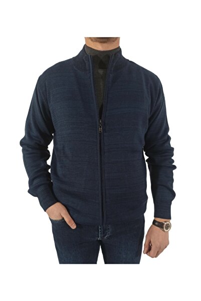 DCN Ateş Çelik Örgü Fermuarlı Hırka-1299