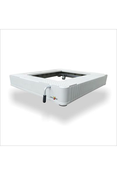 M3DECORİUM Quality Refrigerator Cabinet - Washing Machine, Mover Wheels