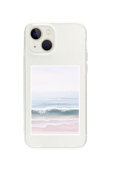 butikcase حافظة هاتف شفافة بتصميم موجة متجهة لهاتف آيفون 13