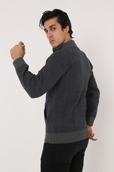 m modası Men's Middle Age and Above Knitwear Knitted King and Father Cardigan
