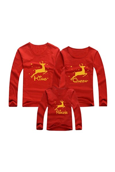 HediyeMania Tricou cu design special de Anul Nou, combinație de familie, King...