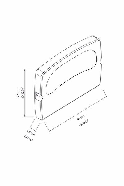 KG-GOLDPAPER Gümüş Renk Klozet Kapak Örtüsü Banyo Ve Tuvalet Wc Dispanseri Aparatı