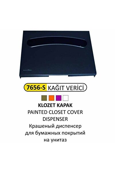 KG-GOLDPAPER 7656-s Siyah Mat Boyalı Paslanmaz Wc Paslanmaz Çelik Klozet Kapak Örtüsü Dispanseri Aparatı