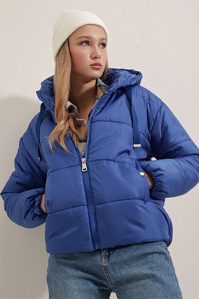 Bigdart 5117 Bunda Puffer s kapucí - Saks