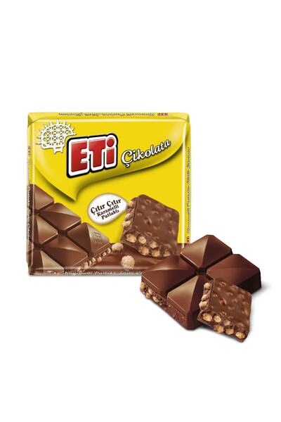 Eti Çikolata Karamelli Patlaklı Sütlü Kare 57 g x 6 Adet