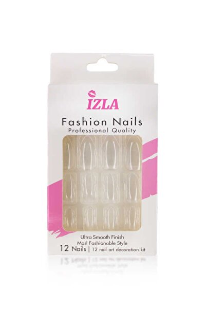 İzla Arya  Badem Model Takma Tırnak Seti Kırık Saydam Kod : 311 12'li