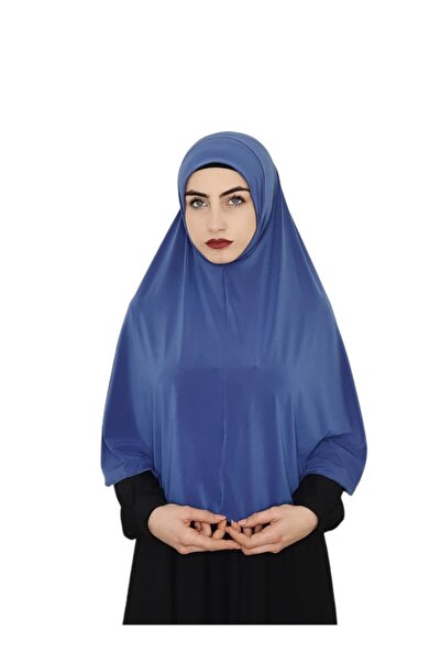 R&S modibone غطاء صلاة عملي كبير جاهز من قطعة واحدة Hijap باللون النيلي