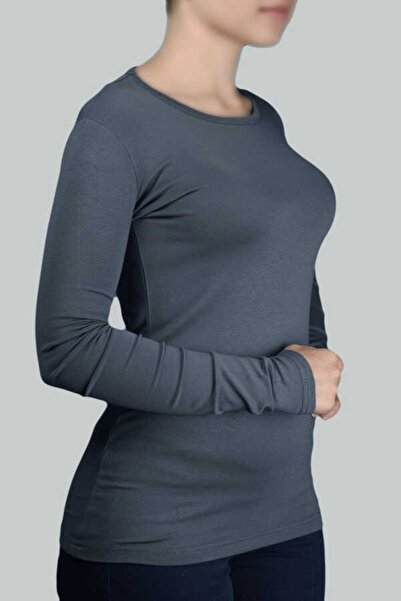 Altobeh Довгий рукав, велосипедний комір, еластичний трикотаж, жіночий боді - Фума