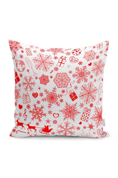 Realhomes خلفية بيضاء تحت عنوان عيد الميلاد وسادة رمي غطاء وسادة