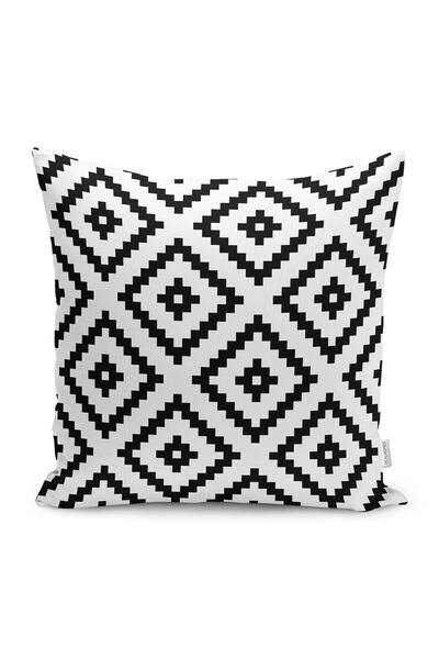 Realhomes Μαξιλαροθήκη Μαξιλαροθήκη σε ασπρόμαυρο σχέδιο κηρήθρας