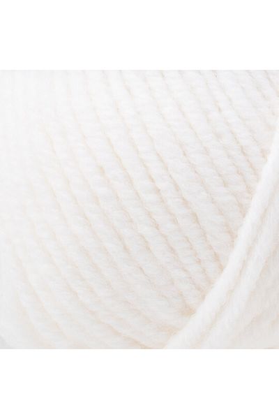 Kartopu Pack of 5 Cozy Wool K010 White 25% Wool Knitting Yarn