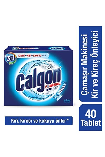 Calgon Çamaşır Makinesi Kireç Önleyici Tablet 40'lı