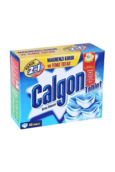 Calgon Çamaşır Makinesi Kireç Önleyici Tablet 40'lı