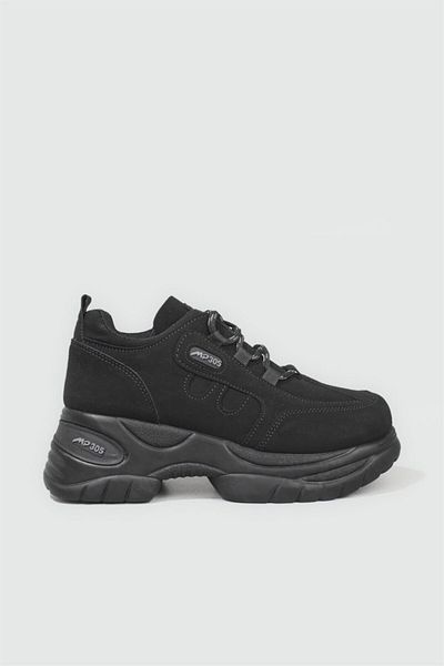 M.P. Women's Black Sneakers - Casual Comfortable 221-305