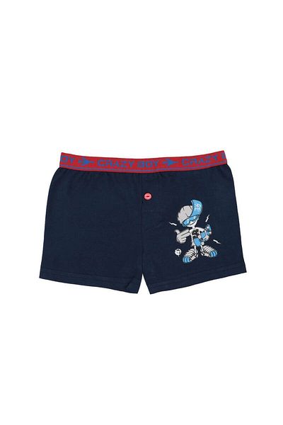 Tutku Printed Elastane Boy's Boxer 253 |   Ναυτικό μπλε
