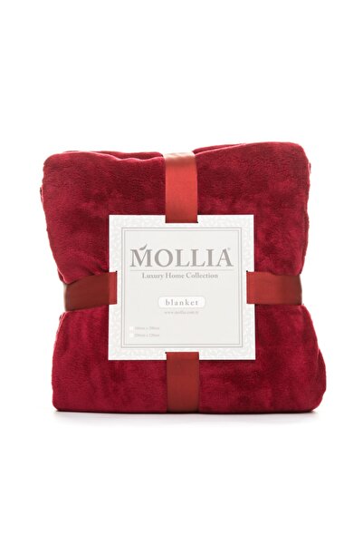 Mollia Mollıa Çift Kişilik Battaniye Bordo