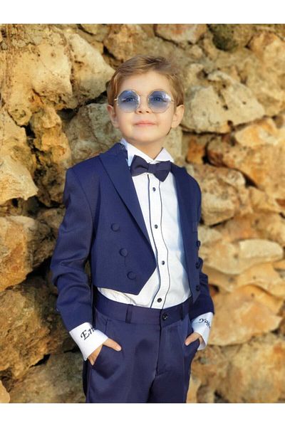 Aslı Türkoğlu Navy Blue Frock Tuxedo