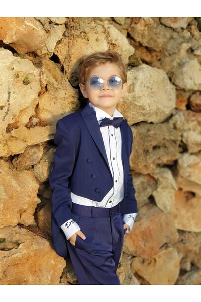 Aslı Türkoğlu Navy Blue Frock Tuxedo