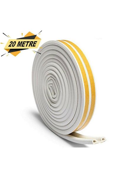 Lorin Rubber Insulation Door Window Tape P Type 10x2 M White